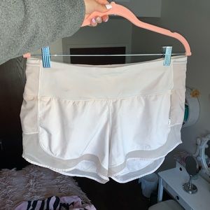 Lululemon White & Ivory Shorts